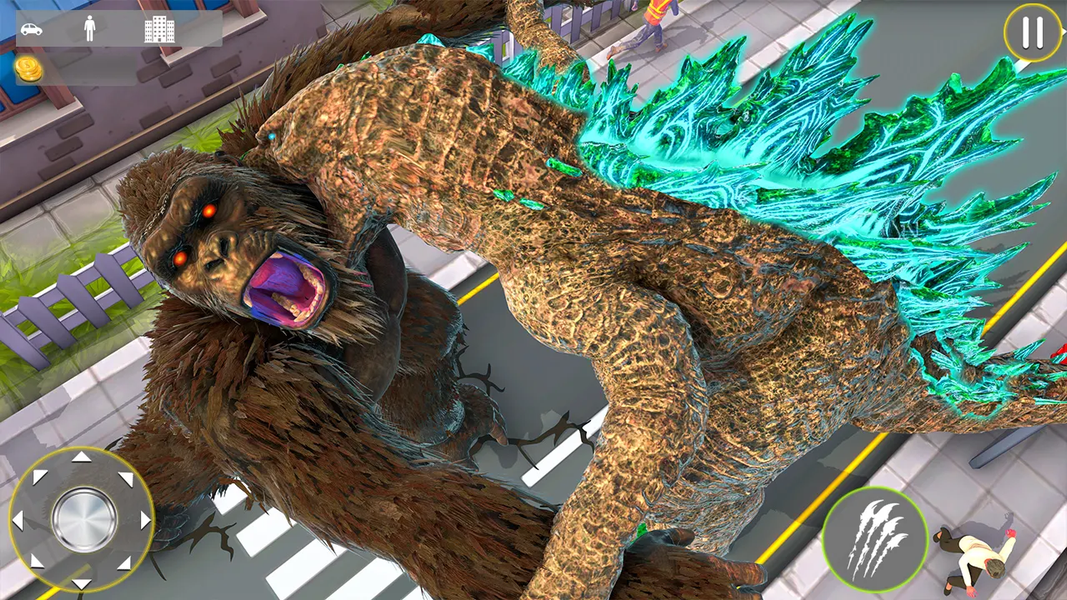Gorilla king kong vs Godzilla - عکس بازی موبایلی اندروید