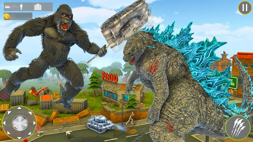 Gorilla king kong vs Godzilla - عکس بازی موبایلی اندروید