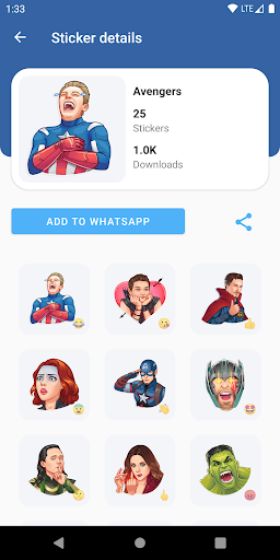 StickerHub - WAStickerApps - عکس برنامه موبایلی اندروید