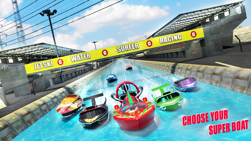 Jet Ski Water Surfer Racing Speed Boat - Gameplay image of android game