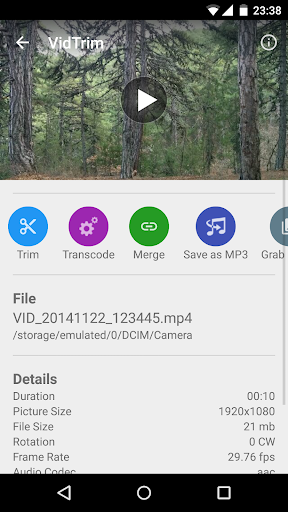VidTrim - Video Editor - Image screenshot of android app