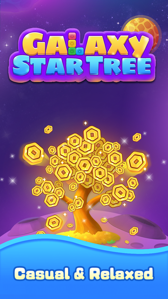 Galaxy Star Tree - Gameplay image of android game