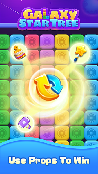 Galaxy Star Tree - Gameplay image of android game