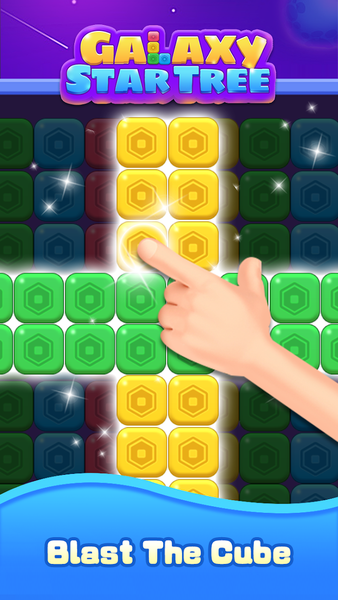Galaxy Star Tree - Gameplay image of android game