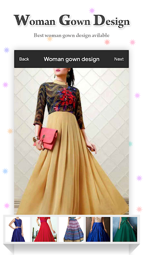 Woman Gown Design - Image screenshot of android app