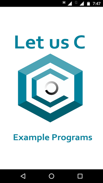 Let us C - Example Programs - Image screenshot of android app