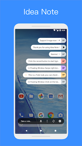 Idea Note - Floating Note, Voice Note, Voice Memo - Image screenshot of android app