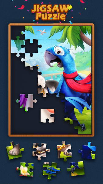 Jigsaw Block Wood Puzzle - Gameplay image of android game