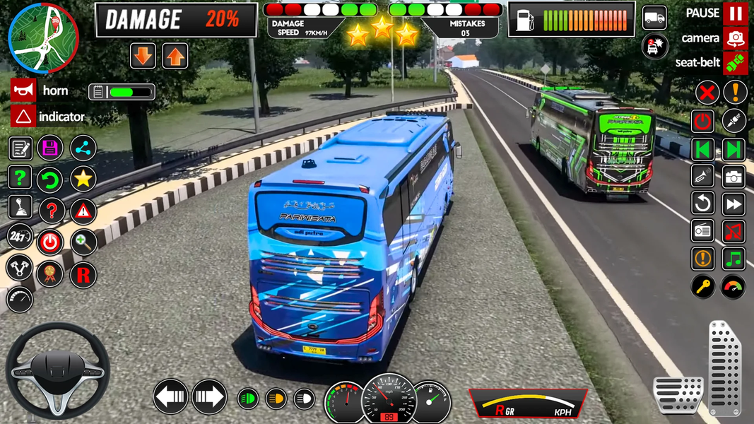 Bus Driving Sim ۳D Bus Game - عکس بازی موبایلی اندروید