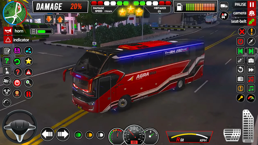 Bus Driving Sim ۳D Bus Game - عکس بازی موبایلی اندروید