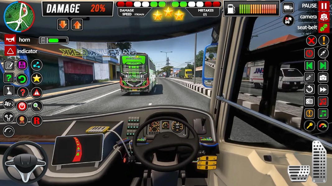 Bus Driving Sim ۳D Bus Game - عکس بازی موبایلی اندروید