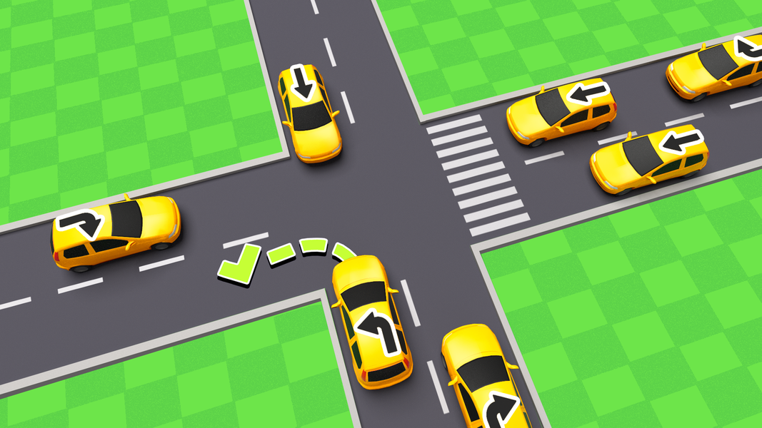 Car Escape- Traffic Control 3D - Gameplay image of android game