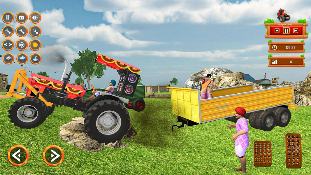 Farming Game: Indian Tractor - Gameplay image of android game