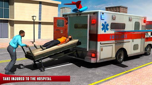Flying Ambulance Rescue Emergency Drive - عکس بازی موبایلی اندروید