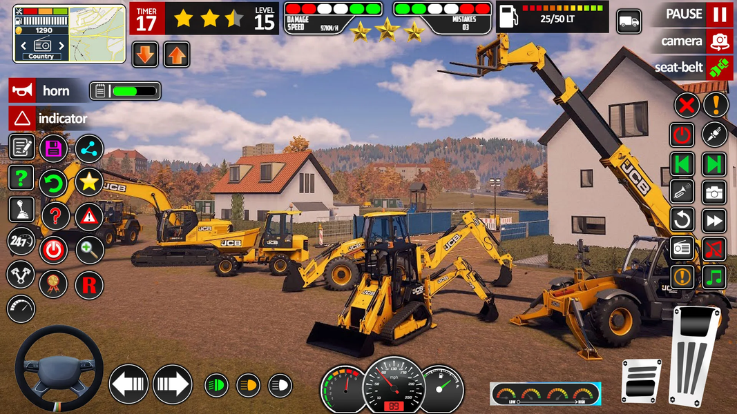 JCB Game 3D Road Construction - Gameplay image of android game