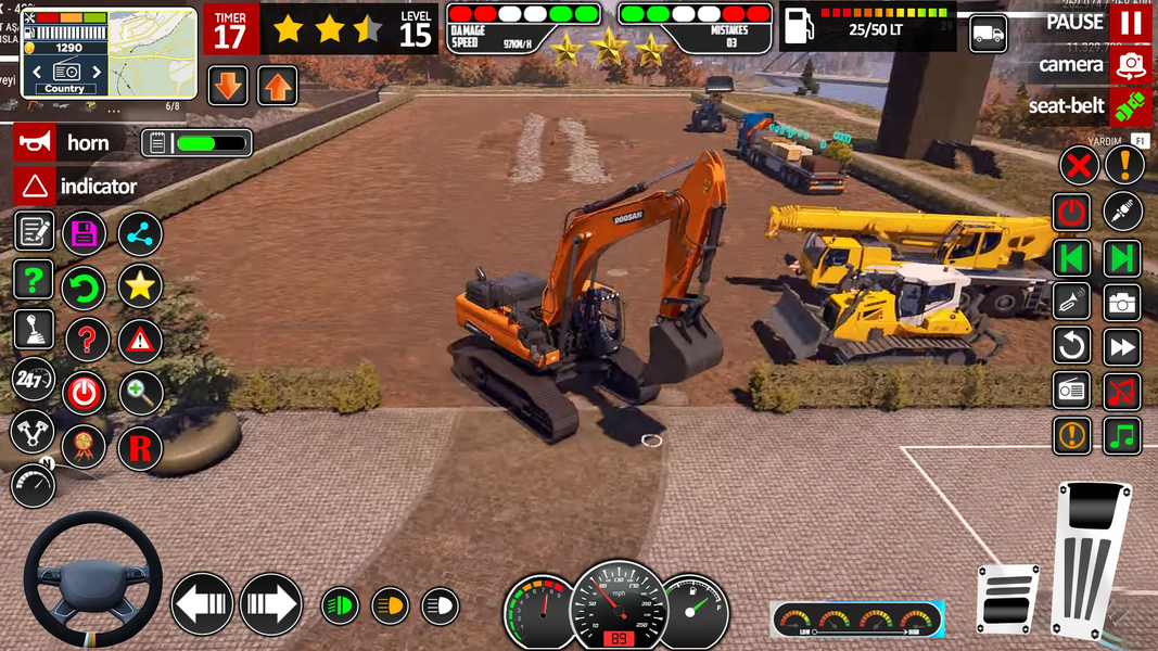 JCB Game 3D Road Construction - Gameplay image of android game