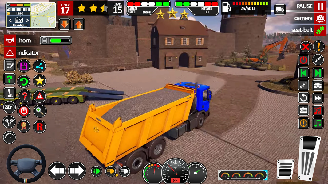JCB Game 3D Road Construction - Gameplay image of android game