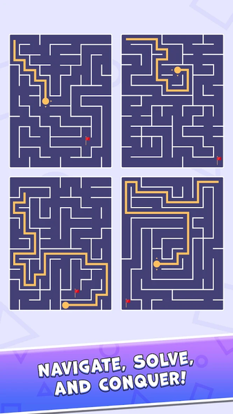 Maze Quest: Path Finder - Gameplay image of android game