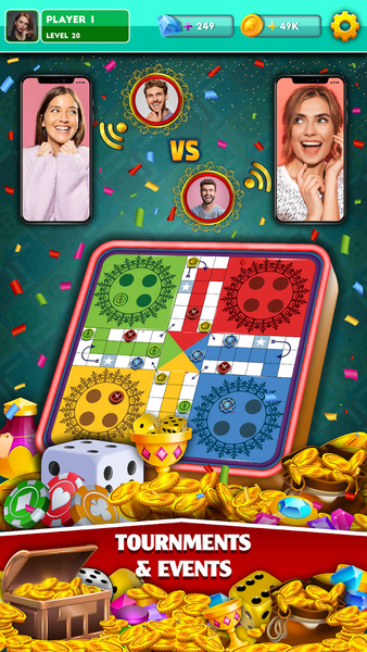 Multiplayer Dice Ludo Games - عکس بازی موبایلی اندروید