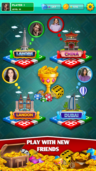 Multiplayer Dice Ludo Games - عکس بازی موبایلی اندروید