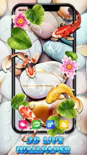 Fish Live Wallpaper HD 8K - Image screenshot of android app
