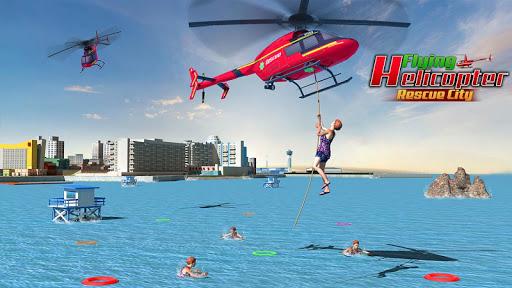 Flying Helicopter Rescue City - Image screenshot of android app
