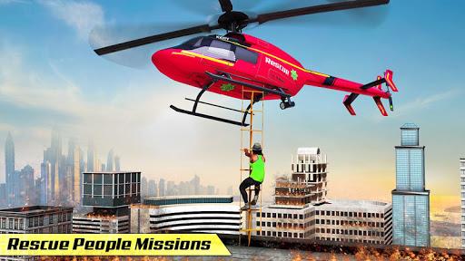 Flying Helicopter Rescue City - Image screenshot of android app