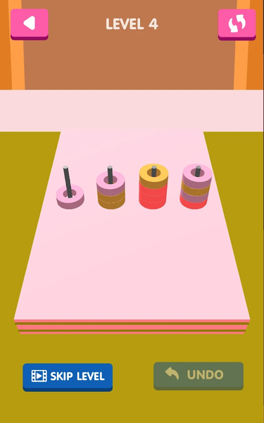 Hoop Color Stack Sort - عکس بازی موبایلی اندروید