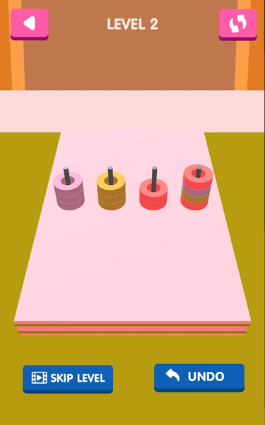 Hoop Color Stack Sort - عکس بازی موبایلی اندروید