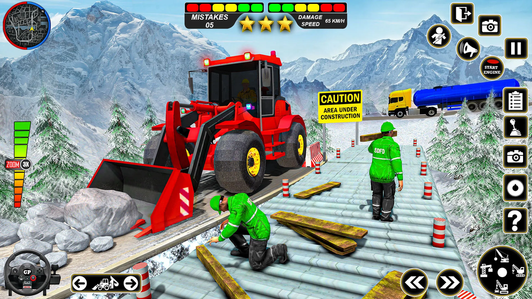 Snow Excavator Simulator Game - Image screenshot of android app