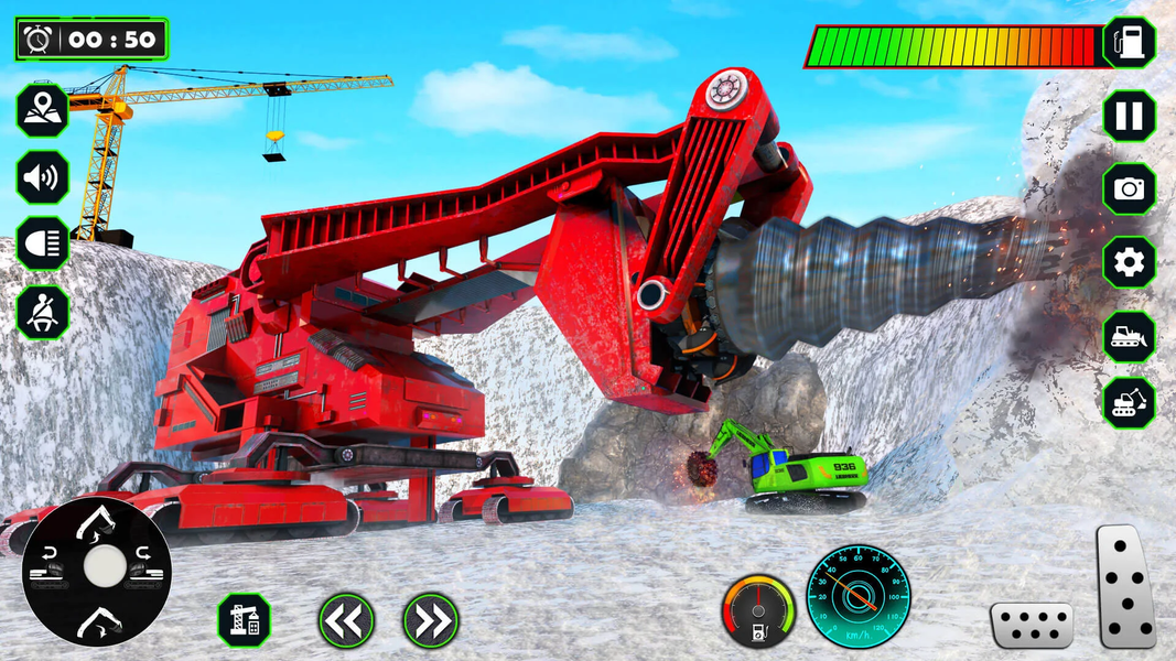 Snow Excavator Simulator Game - Image screenshot of android app