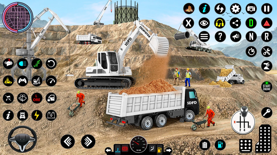 Snow Excavator Simulator Game - Image screenshot of android app