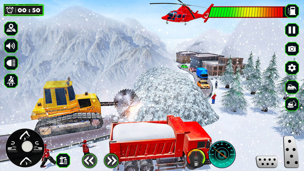 Snow Excavator Simulator Game - Image screenshot of android app