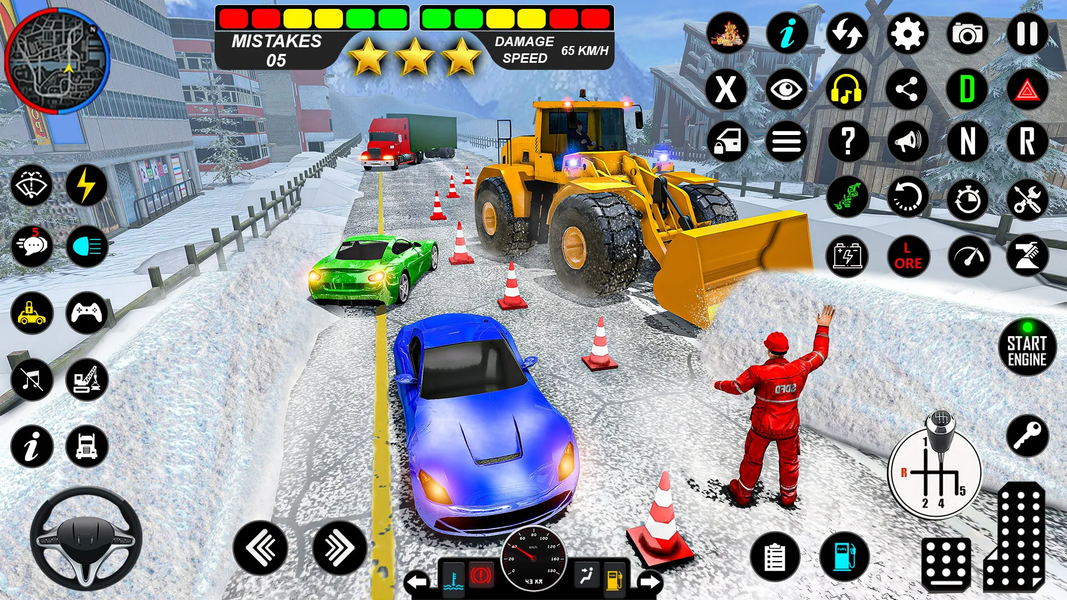 Snow Excavator Simulator Game - Image screenshot of android app