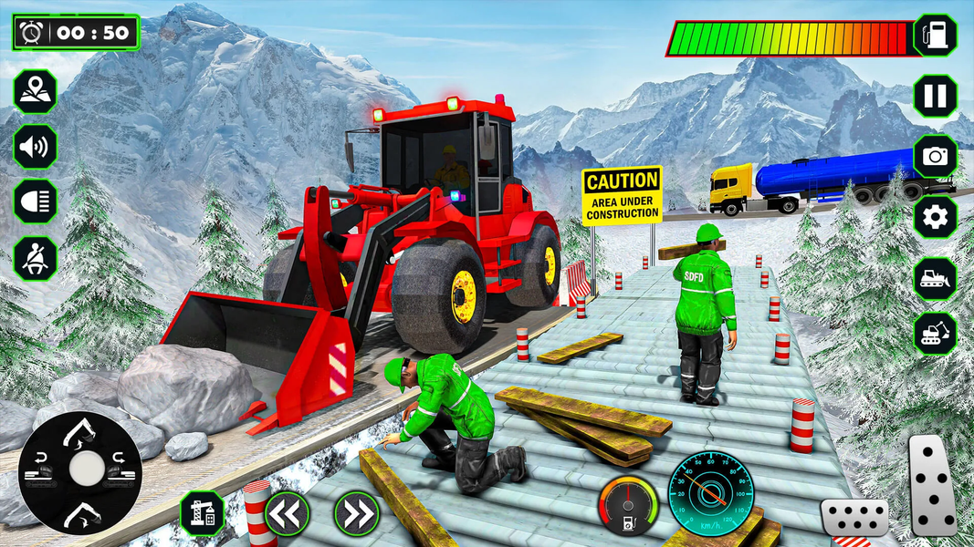 Snow Excavator Simulator Game - Image screenshot of android app