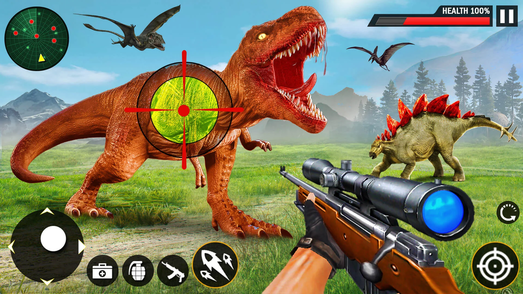 Real Dino Hunting Jungle Games - عکس بازی موبایلی اندروید