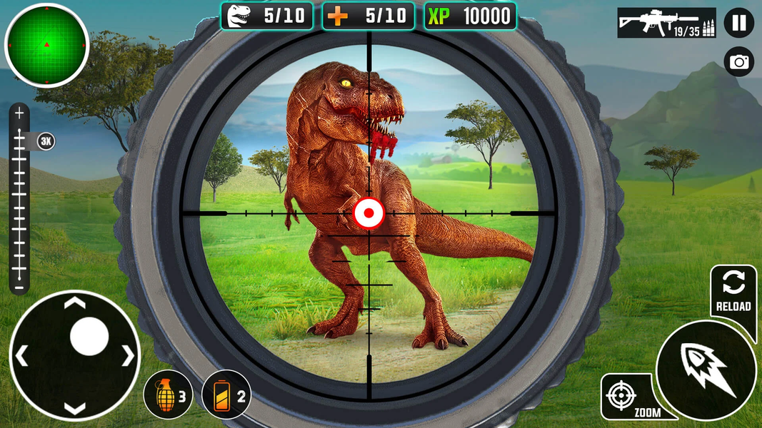 Real Dino Hunting Jungle Games - عکس بازی موبایلی اندروید