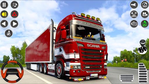 Truck Driving Euro Truck Game - Gameplay image of android game