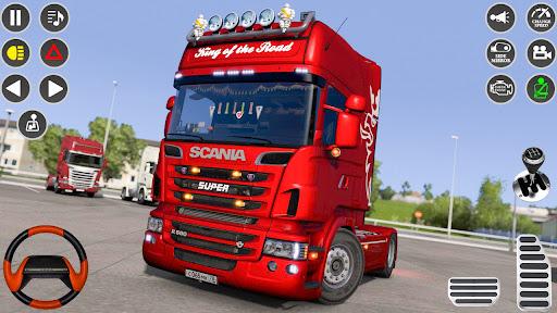 Truck Driving Euro Truck Game - Gameplay image of android game