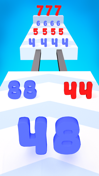 Number Merge Run: Merge Number - Gameplay image of android game