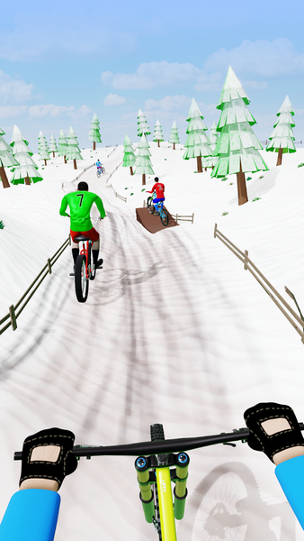 Offroad BMX Cycle:Bicycle Game - Gameplay image of android game