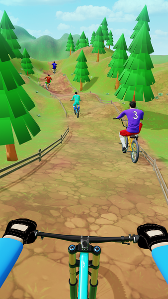 Offroad BMX Cycle:Bicycle Game - Gameplay image of android game