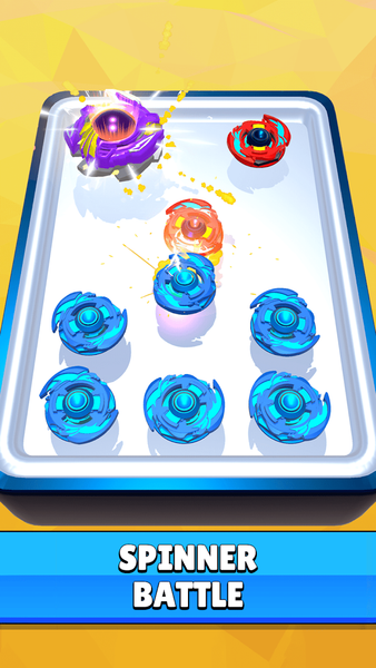 Spinner Battle: Merge Master - Gameplay image of android game