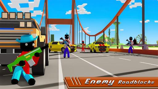 Stickman Mafia Theft Gangster Blocky City - Image screenshot of android app