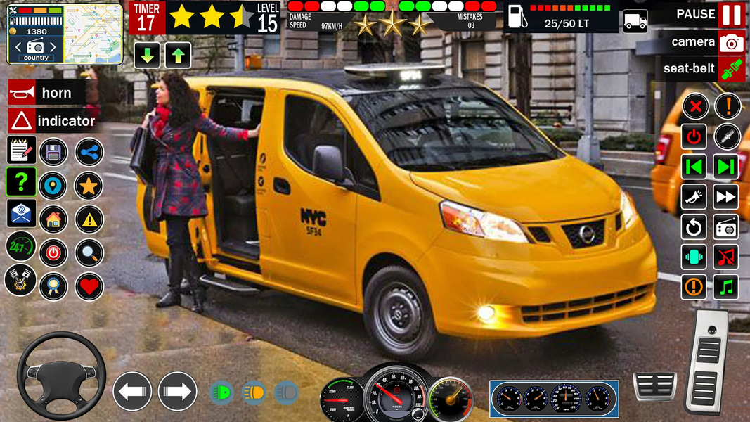 Taxi Driving Game 3D Taxi Game - Gameplay image of android game