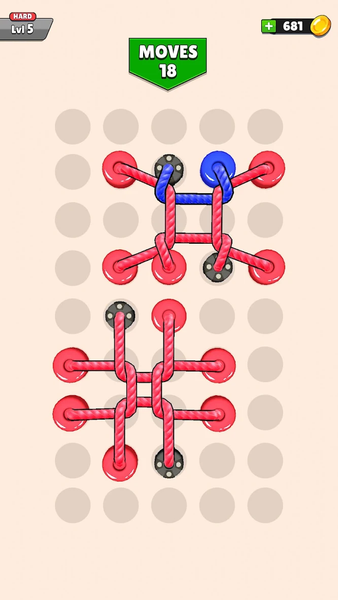 Twisted Rope Puzzle 3D Game - Image screenshot of android app