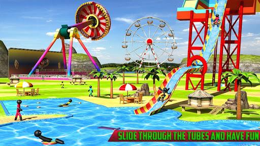 Water Slide Stickman Fun Park - عکس بازی موبایلی اندروید