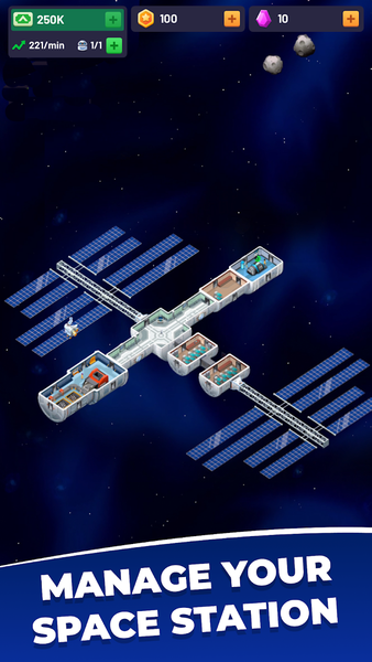 Idle Space Station - Tycoon - عکس برنامه موبایلی اندروید