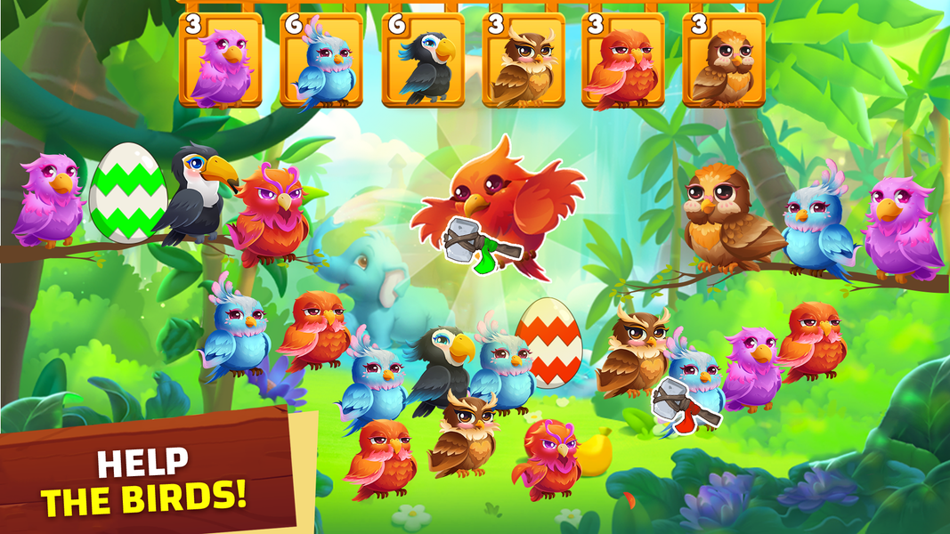 Bird Sort Match Triple - Gameplay image of android game