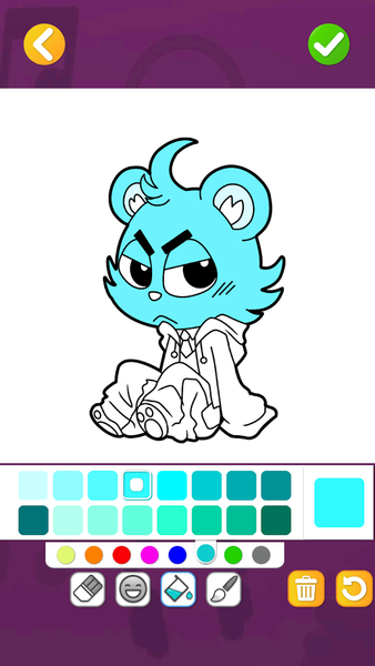 Horror Coloring: Draw Color - Gameplay image of android game